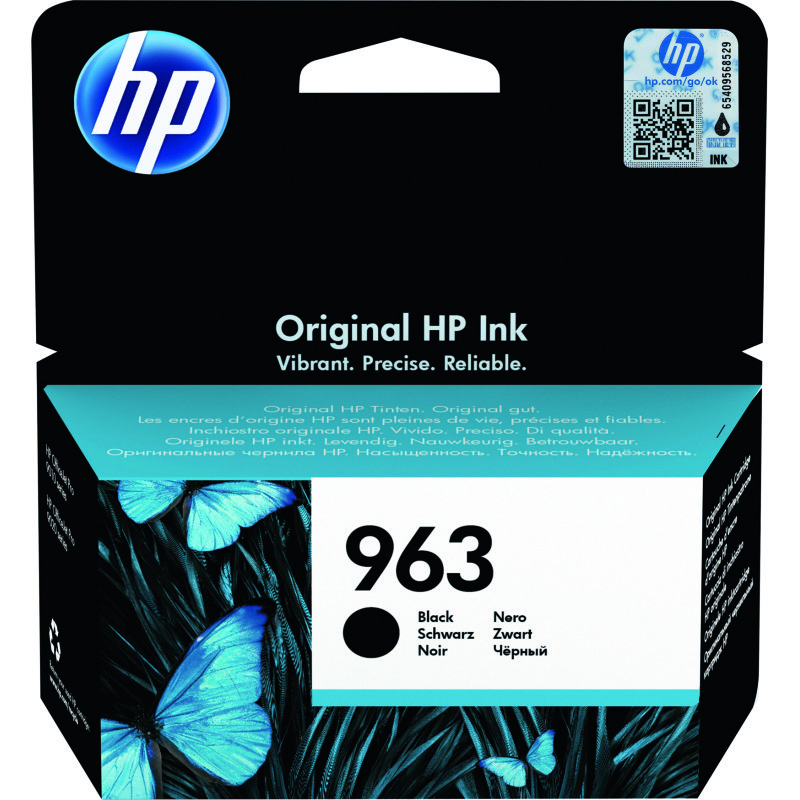 HP 963 - 3JA26AE Cartouche noire pour imprimante jet d'encre