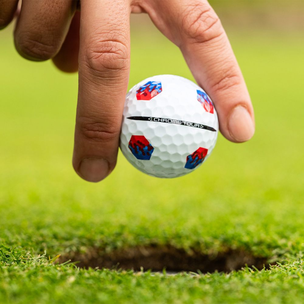Chrome Tour TruTrack 24 Golfball Hvit/Blå/Rød
