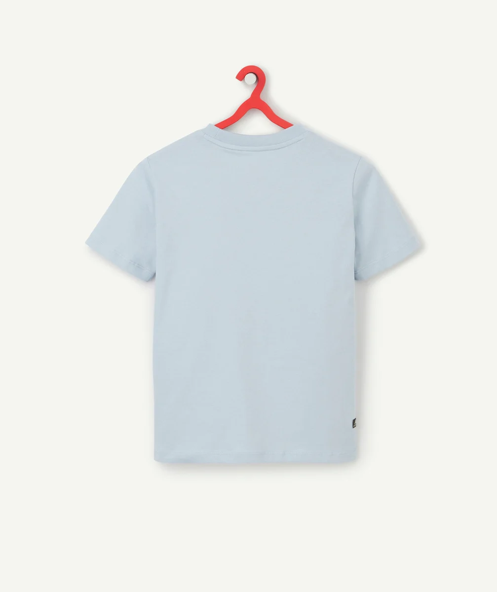 NEW BALANCET-SHIRT FILLE BLEU CIEL EN COTON ESSENTIALS REIMAGINED ARCHIVE