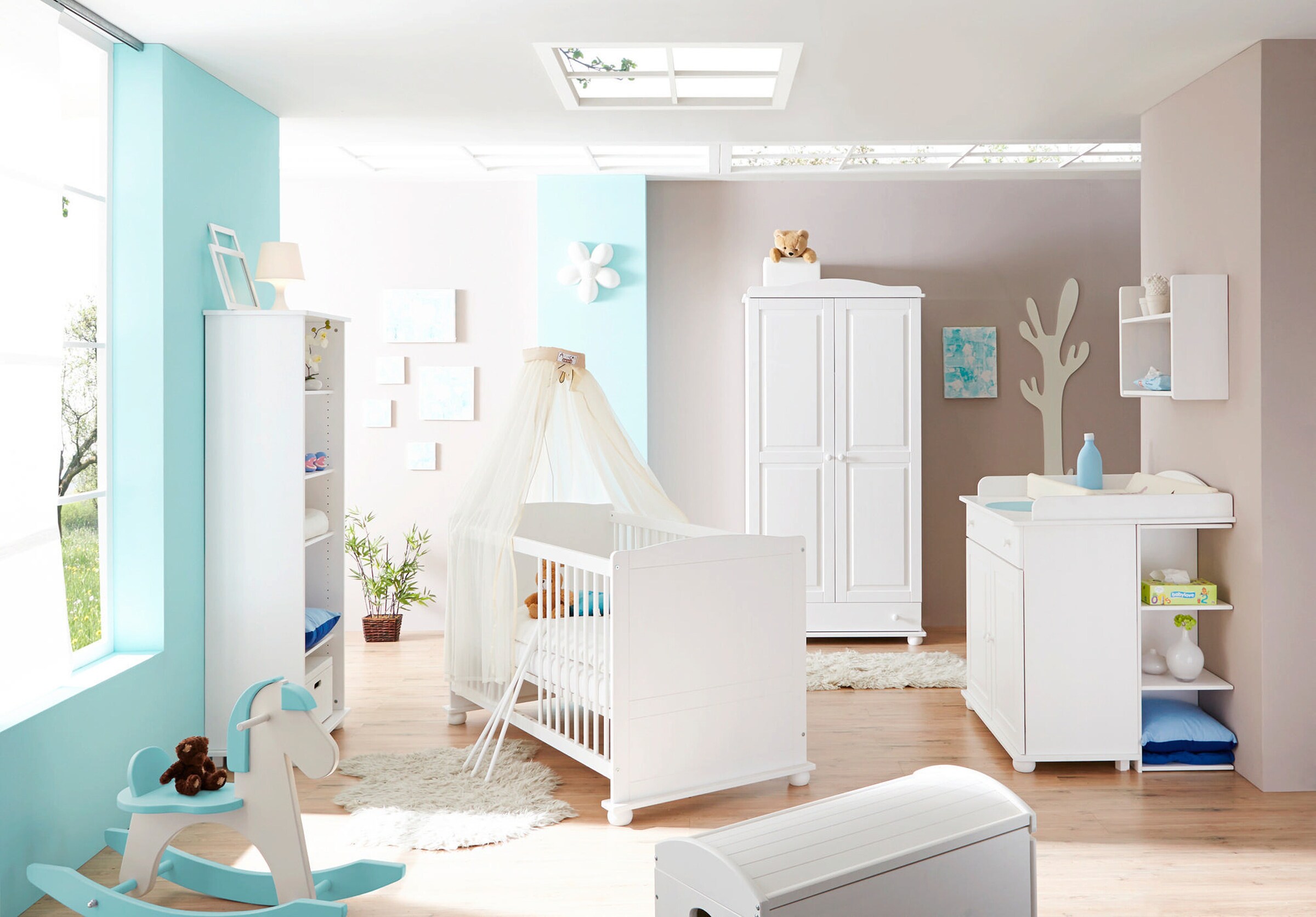 Ticaa Babyzimmer 5 teilig Adam Kiefer Weiß