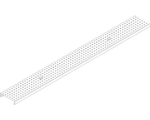 Hauraton Dachfix Resist 115 Geperforeerd rooster roestvrij staal 1000 mm x 108 mm x 20 mm