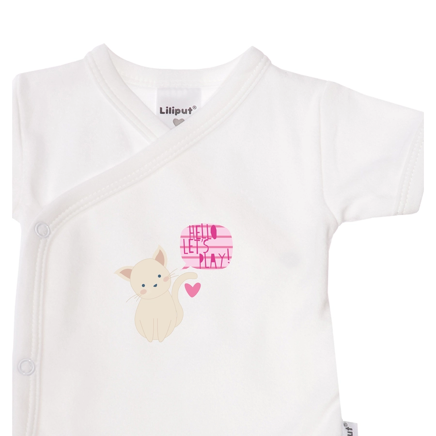 Liliput Wickelbody im 2er Pack weiss-rosa