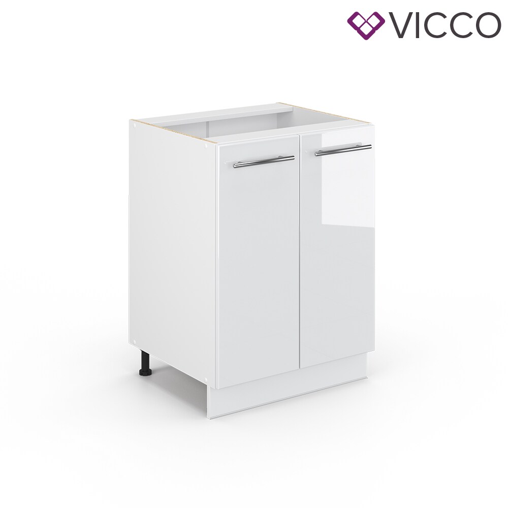 VICCO Unterschrank 60 cm Weiß Küchenzeile Unterschrank Fame