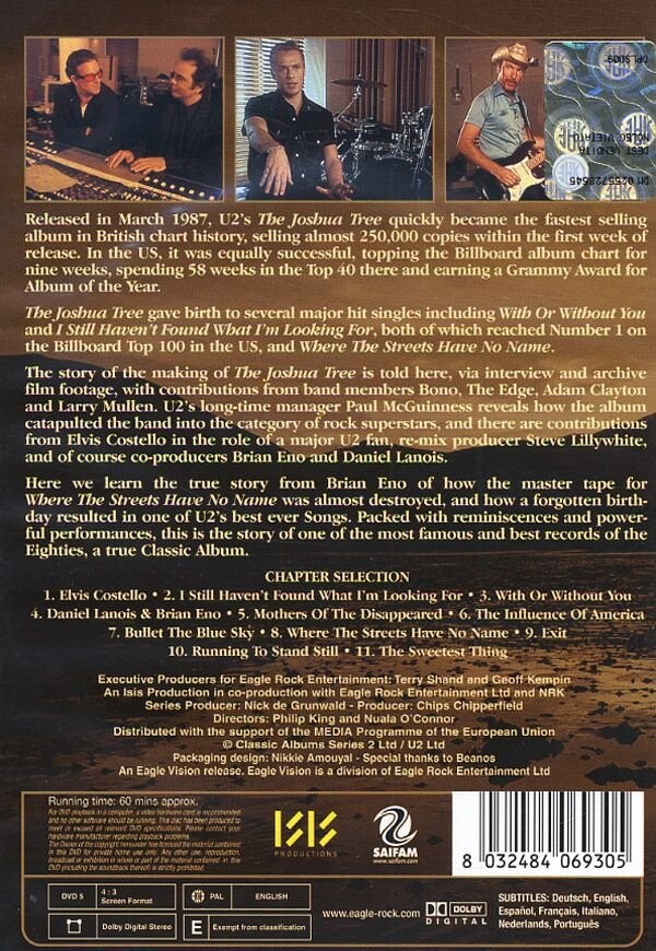 U2 - The Joshua Tree - Classic Albums - DVD