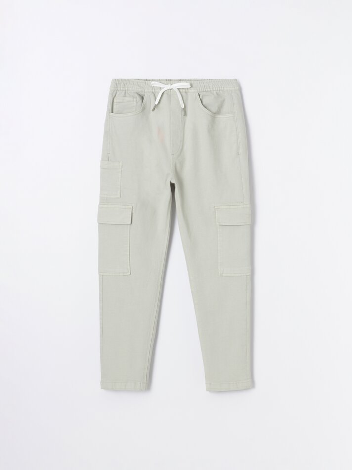 Calça jogger cargo - Off-white