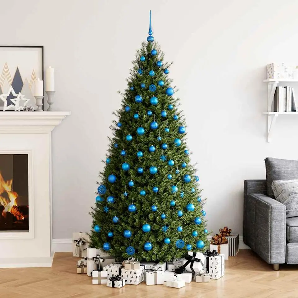 vidaXL - Kerstballenset - Blauw - Polystyreen