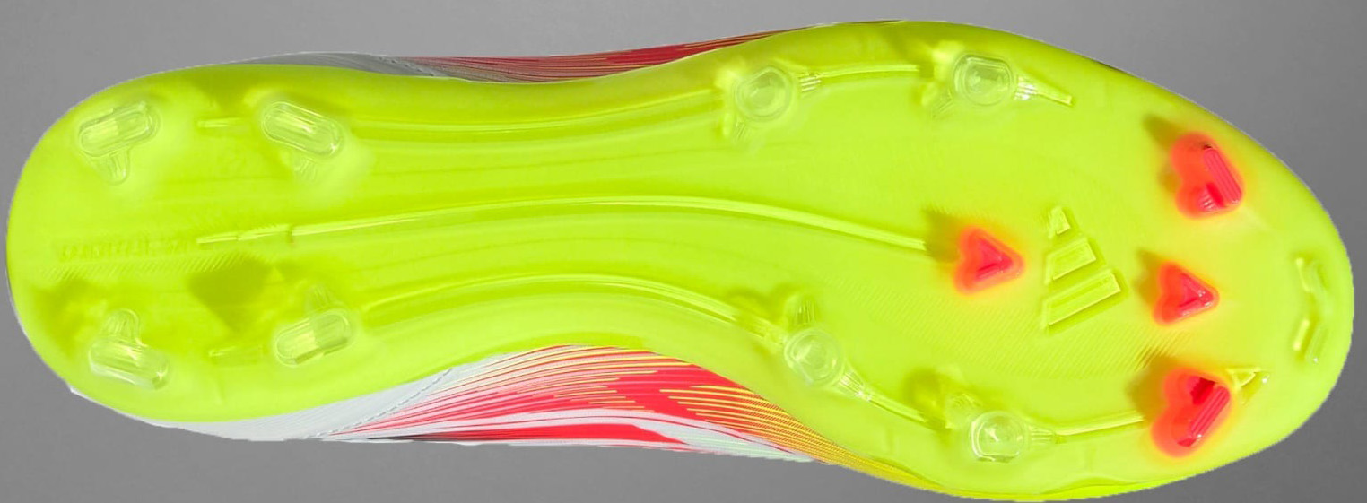 F50 League FG/MG Mid Dame Cloud White/Lucid Red/Solar Yellow