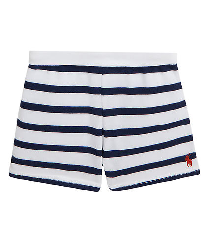 Polo Ralph Lauren Bluse/Shorts - Hvid/Navystribet