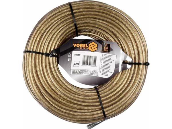 Toya VOREL STÅL TILPASSET KABEL 6mm*42m