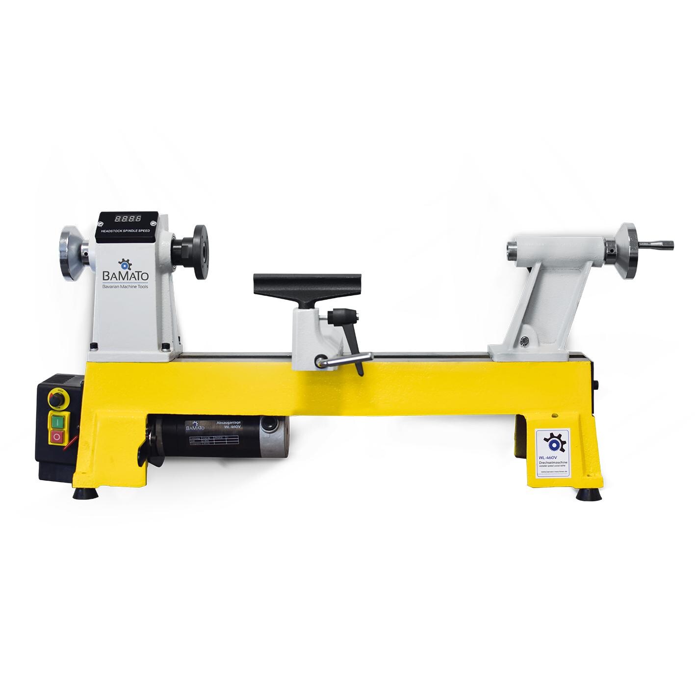 BAMATO Drechselmaschine WL-460V mit 4-Backenfutter