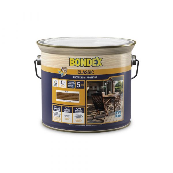 Bondex Protetor Madeira Exterior Mate Clássico Castanho 2.5L - 82544760