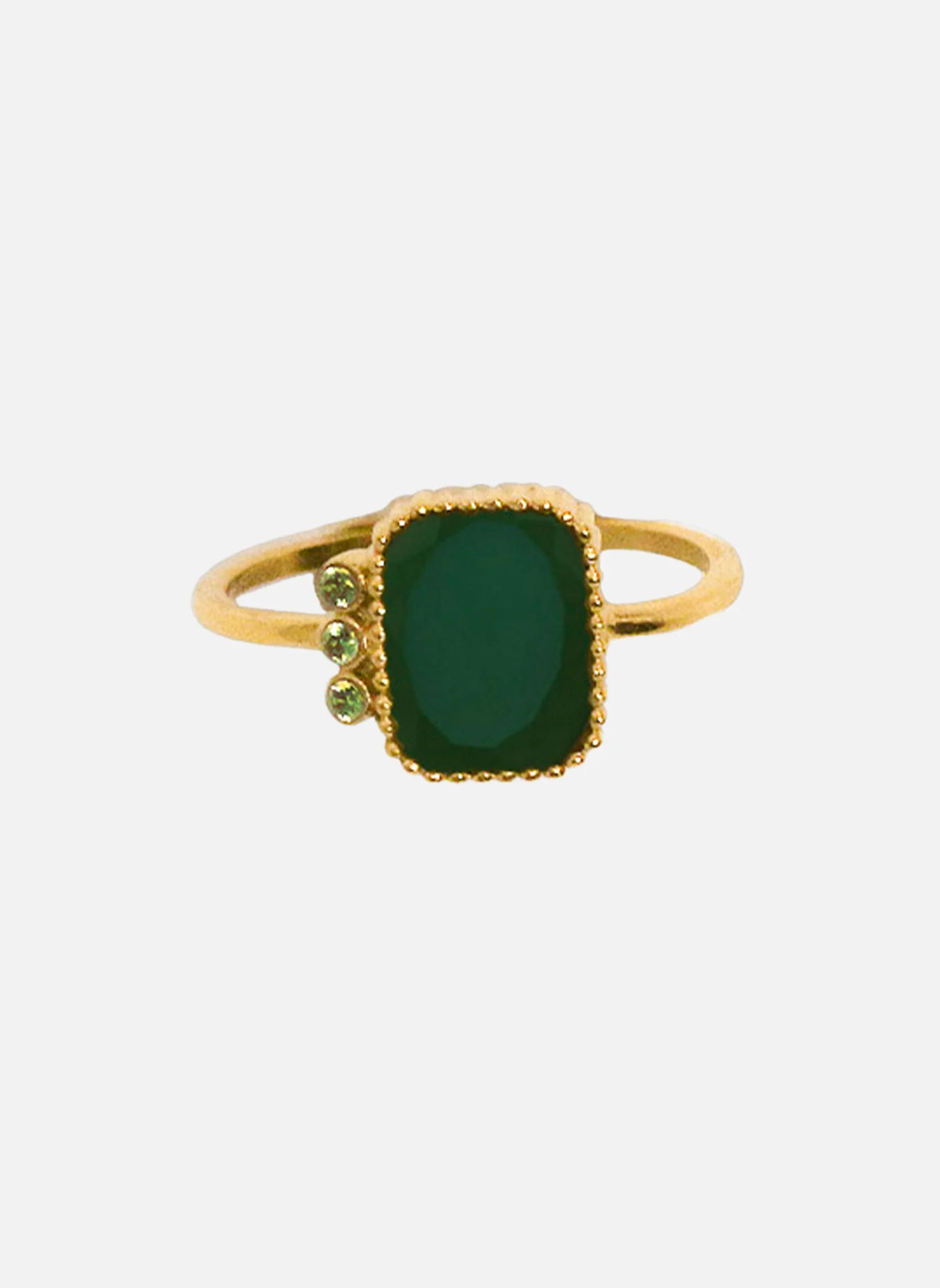 MOROS - Bague fine moros | Vert