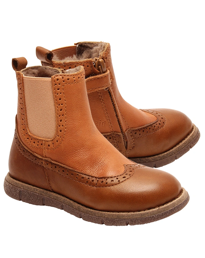 Chelsea-Boots MACE gefüttert in brandy