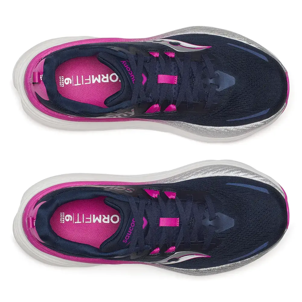 Saucony Hurricane 24 Hardloopschoenen Donkerblauw/Paars Dames