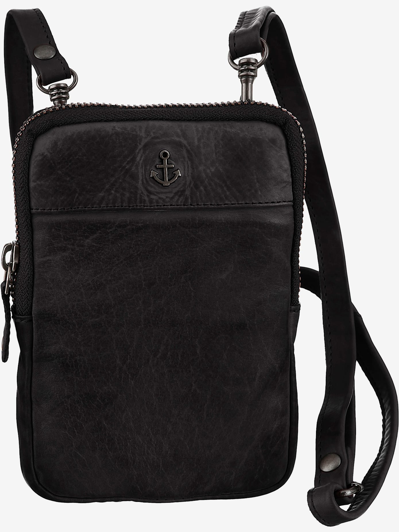 Petit sac en cuir délavé