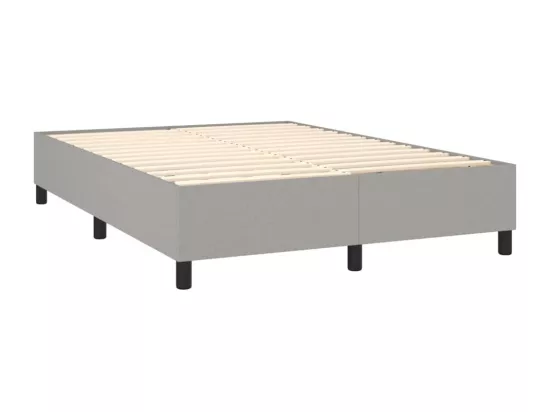 Sommier à lattes de lit Gris clair 140x200 cm Tissu
