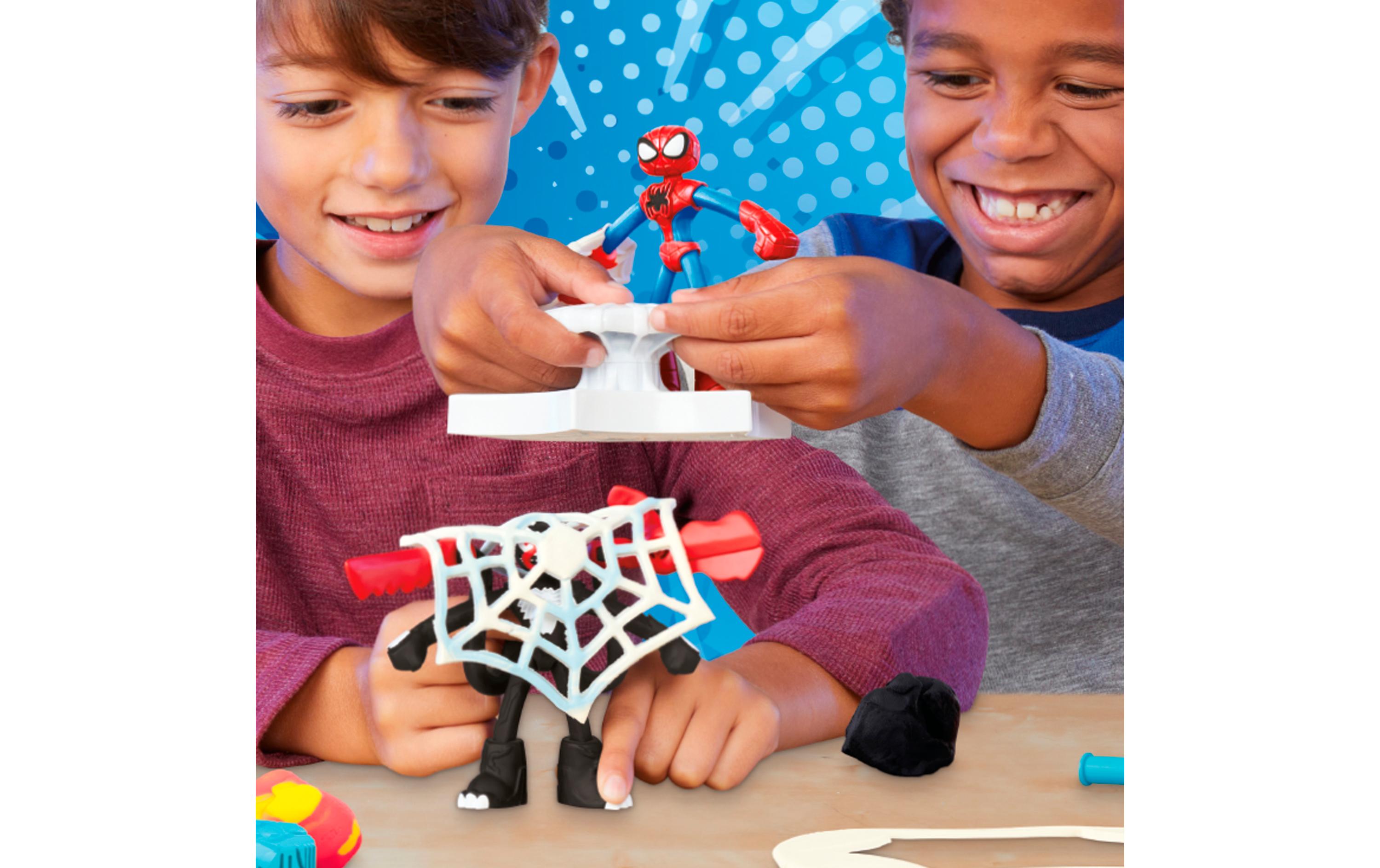 Knetspielzeug Marvel Spider-Man: Netz-Action KnetsetSpielset mit Actionfiguren, Knete und Accessoires