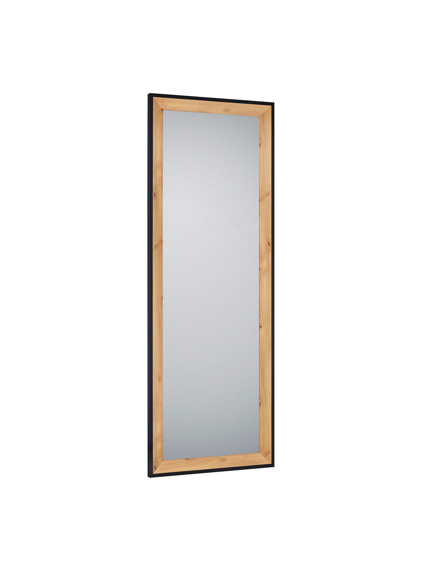 Rahmenspiegel Branda 50 x 150 cm Schwarz-Artisan-Eiche