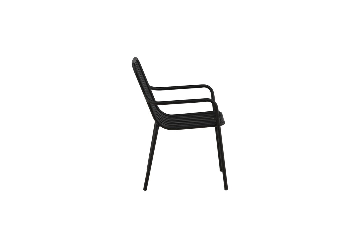 Electra Tuinstoel - Set van 2 - Zwart