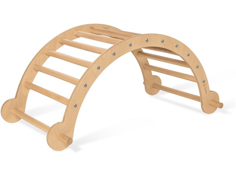 Pinolino Kletterbogen und Wippe Kari Massive Kletterwippe