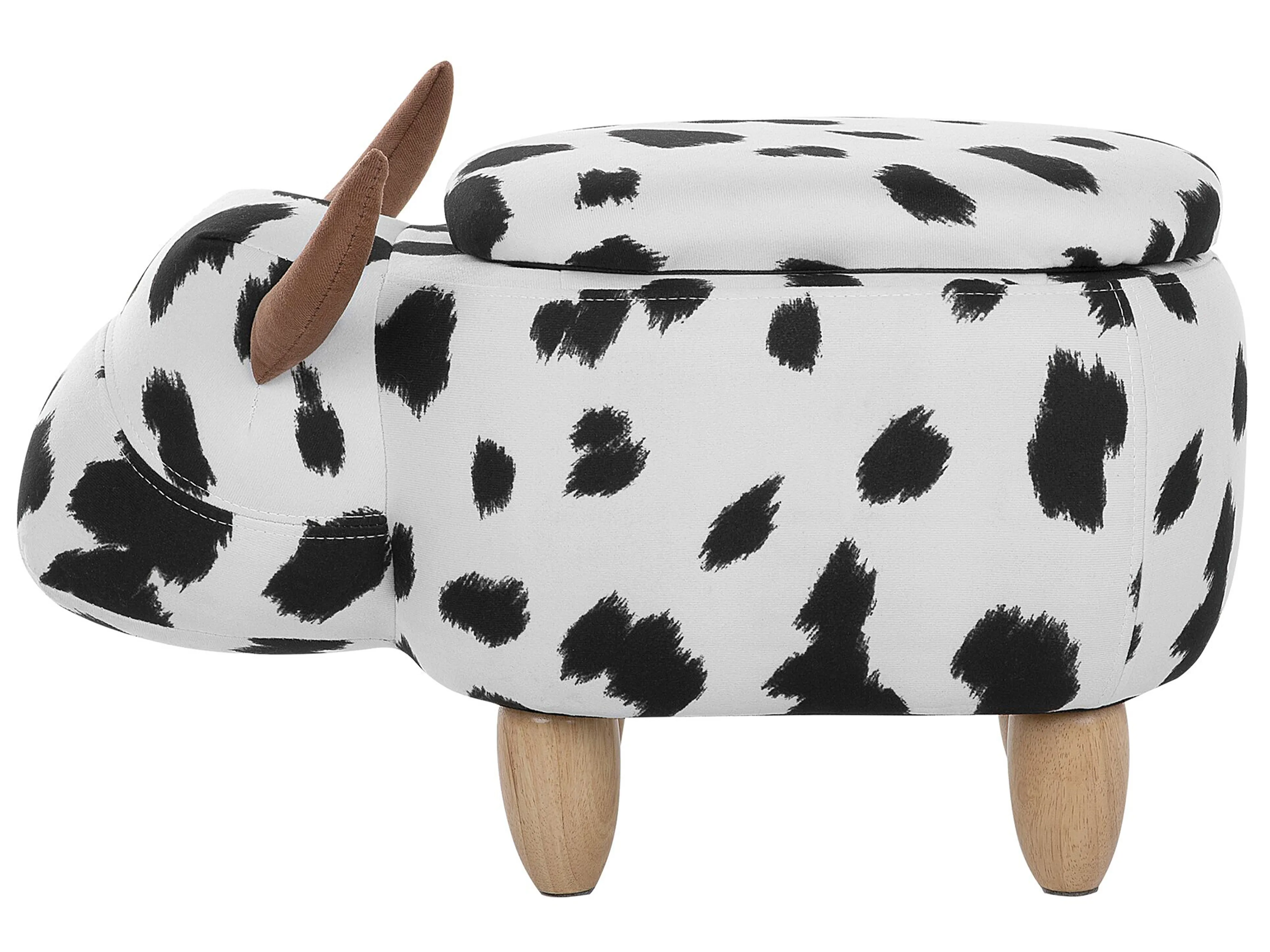 Dierenpoef met opbergruimte COW Stof Wit Koe