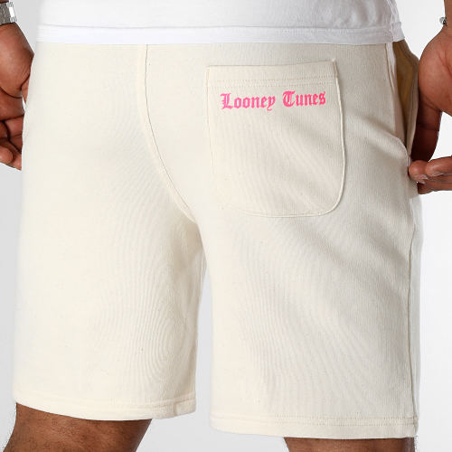 Short Jogging Angry Bugs Bunny Beige Rose Fluo
