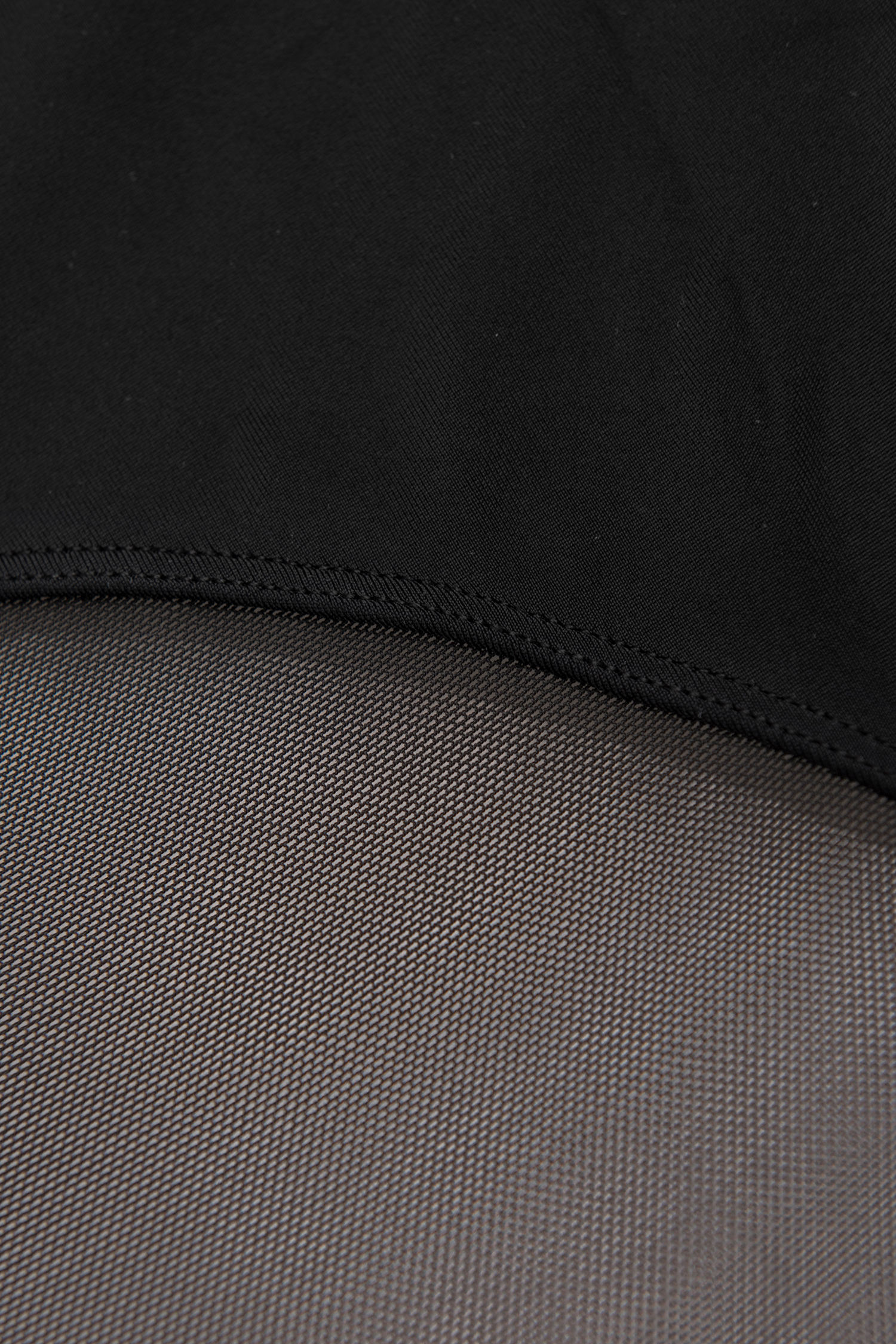 Bikini à col licou en mesh et taille haute