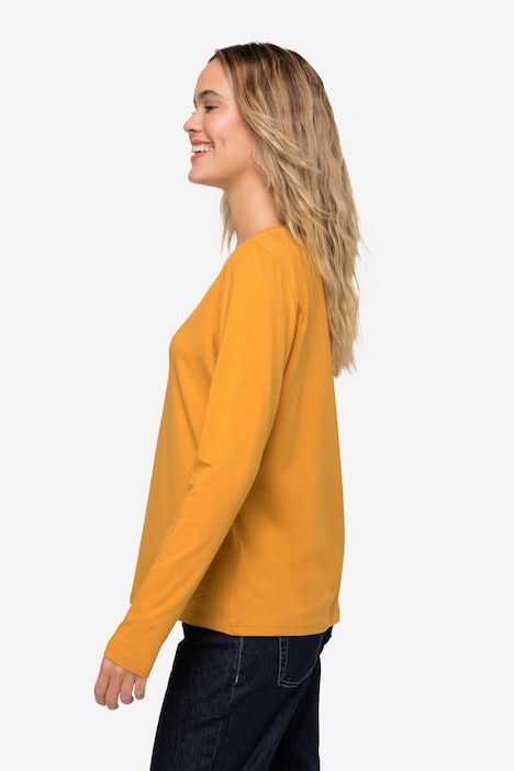 T-Shirt, V-Ausschnitt, 3/4-Ärmel, OEKO-TEX