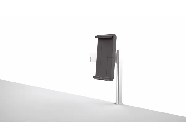 Durable Tablet Holder TABLE CLAMP metallic silver