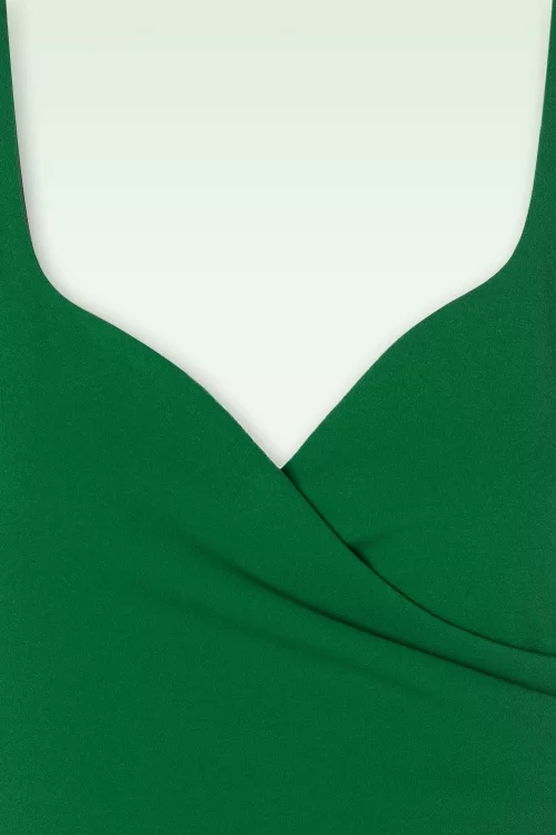 Vintage Chic for Topvintage Violetta penciljurk in smaragdgroen