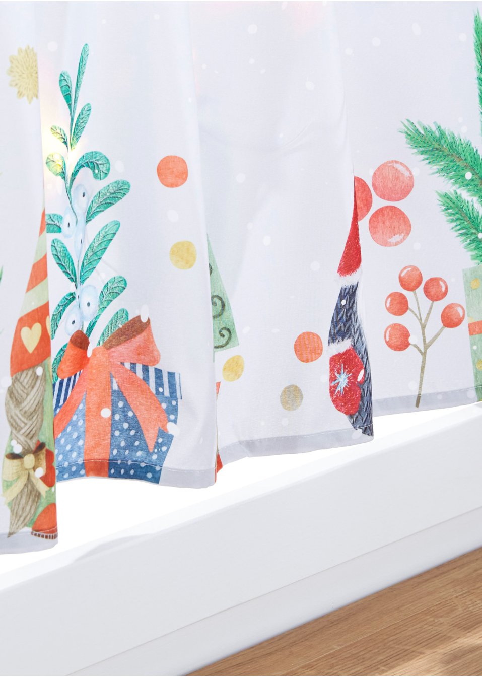 Brise-bise en microfibre avec imprimé Noël