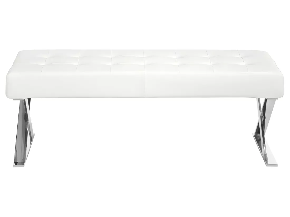 Banquette en simili cuir et acier chromé 5001 ANGEL CERDA