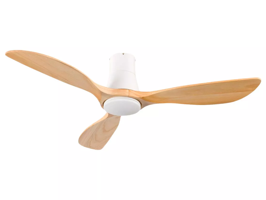 Ventilateur de plafond avec lumière 3 pales 56W 6 vitesses Dakota Dayron