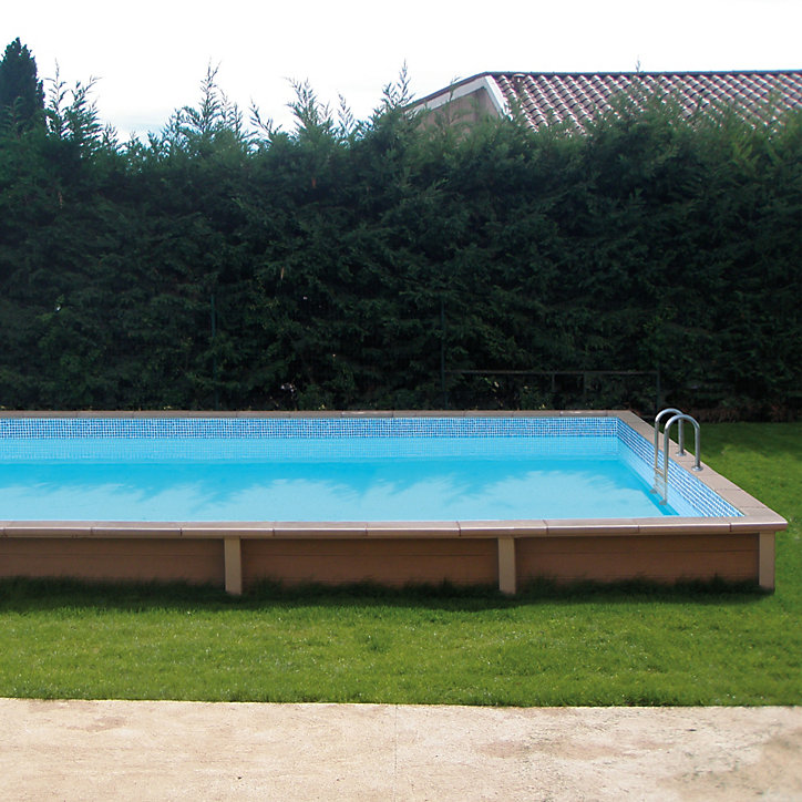 Piscine béton rectangulaire Naturalis LDD L.6,09 x l.3,24 x h.1,28 m