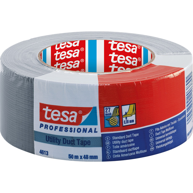 Tesa PRO universele ducttape Zilver 48mmx50m