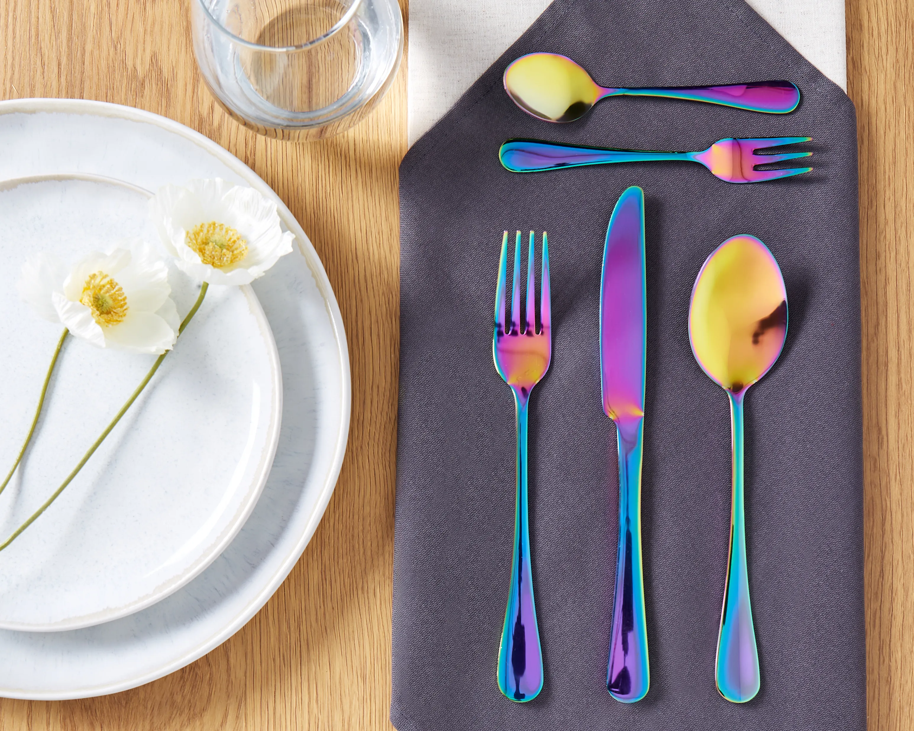 30-delige bestekset FUSILLI Meerkleurig