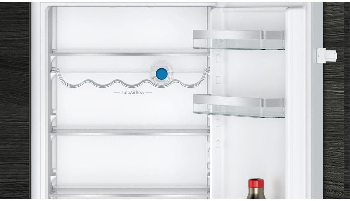 Siemens KI86NVSE0 iQ300 Einbau-Kühl-Gefrierkombination, 177,2 x 54,1 cm Nische, 184 L Kühlen + 76 L Gefrieren, hyperFresh längere Frische, noFrost nie wieder abtauen, FreshSense / Schlepptür