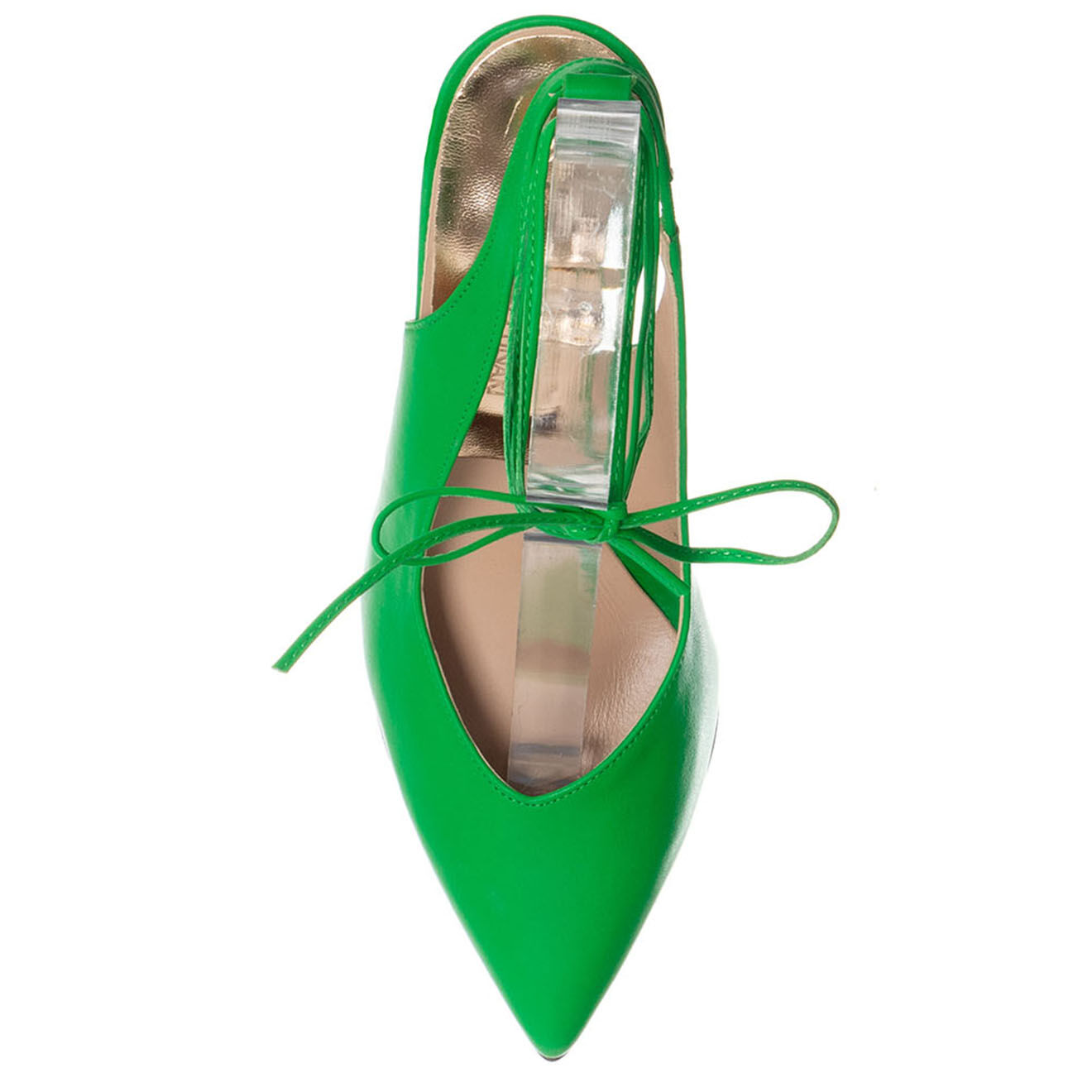 Loretta Pettinari Slingbacks en Cuir Nappa verts - Talon 7.5 cm