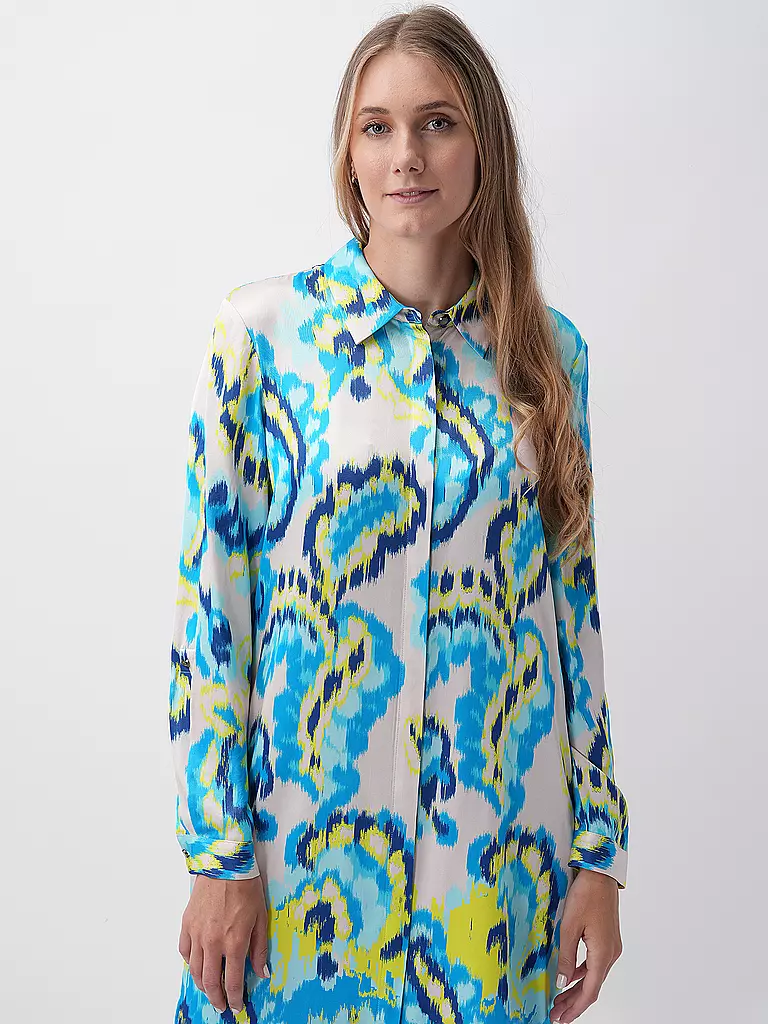 COMMA Midikleid blau