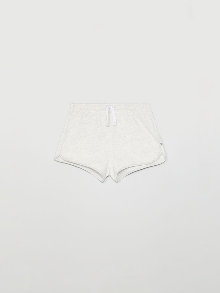 Conjunto de 2 shorts de lã polar lisos e básicos - Preto