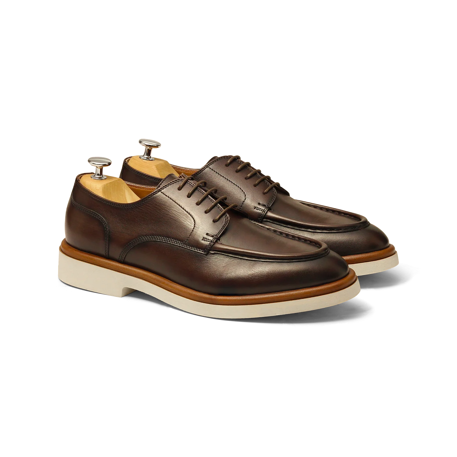 Duty-Derby en cuir marron