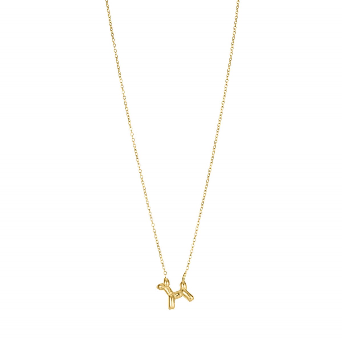 Collier Dog acier doré or