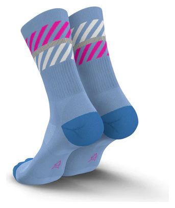 Chaussettes Incylence Merino Light Lanes Bleu clair/Rose