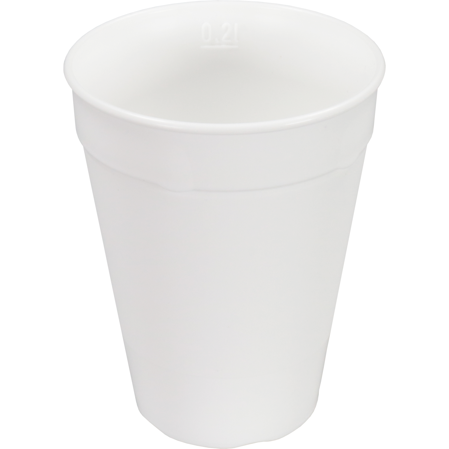 DishCircle, Beker, PP, reusable, 200ml, 100mm, wit