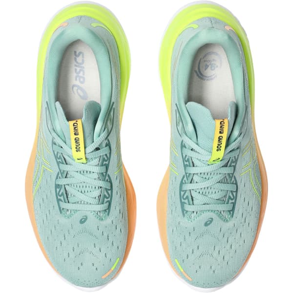 Chaussure running ASICS GEL-CUMULUS 26 PARIS W LIGHT CELADON/SAFETY YELLOW