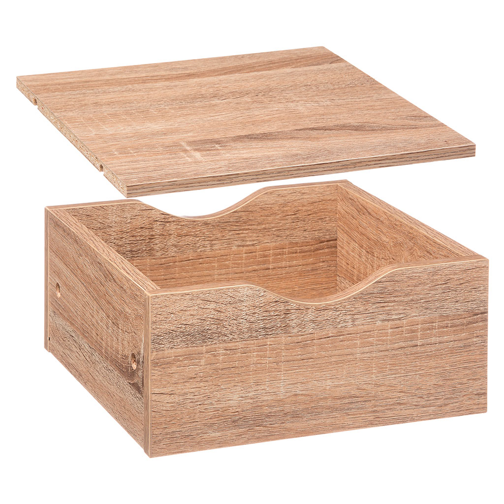 Tiroir et étagère MIX N MODUL bois naturel