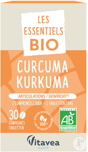 Vitavea Les Essentiels Bio Curcuma 30 Comprimés
