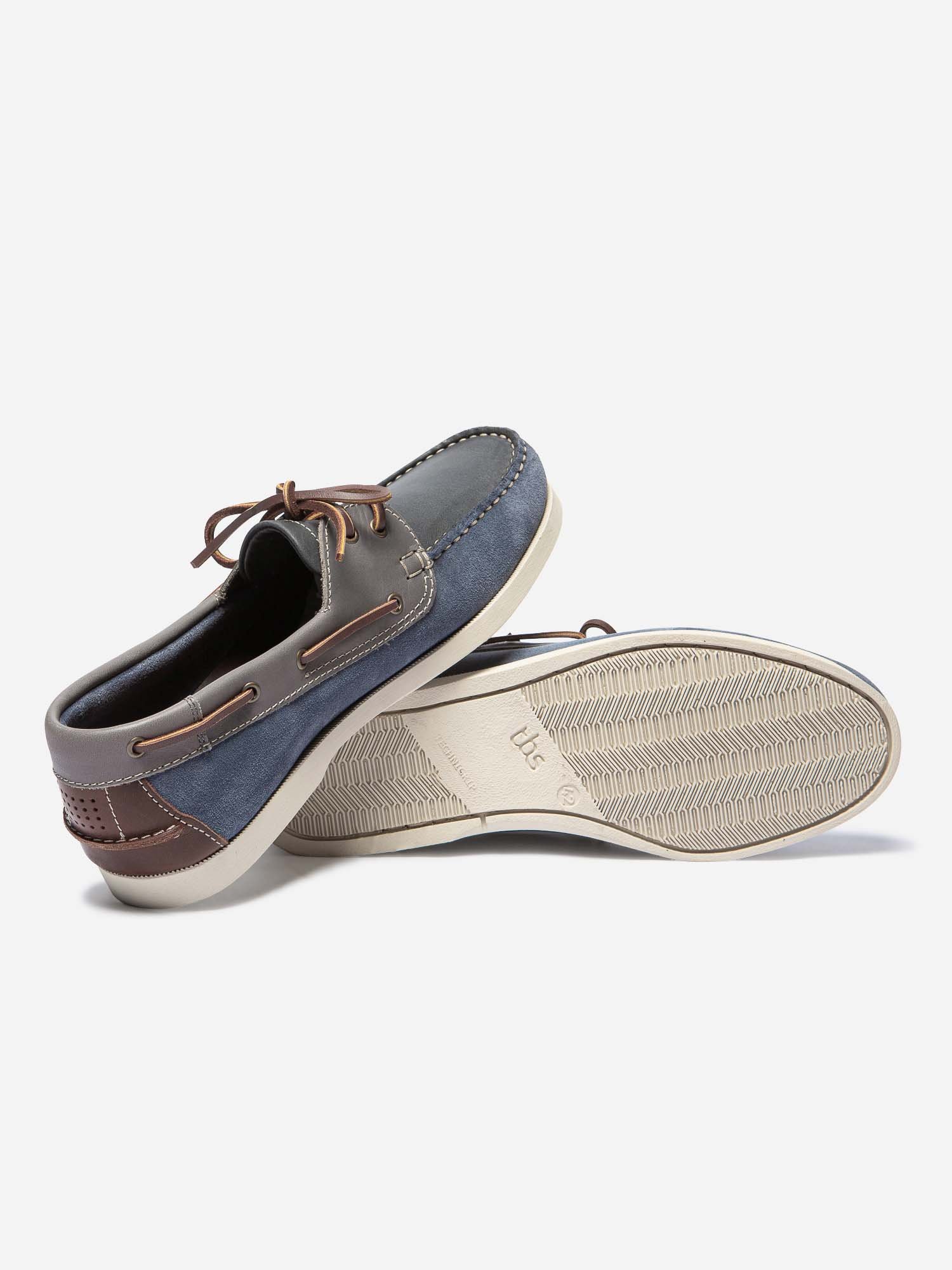 Chaussures Bateau Homme Cuir Velours Bleu