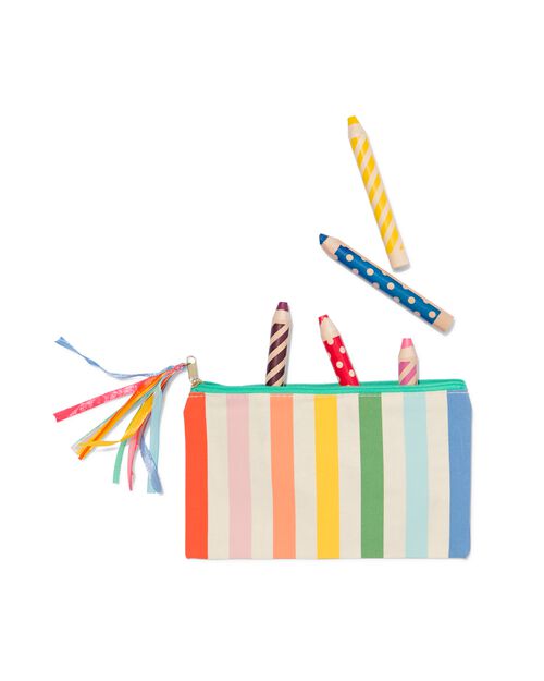 trousse toile arc-en-ciel
