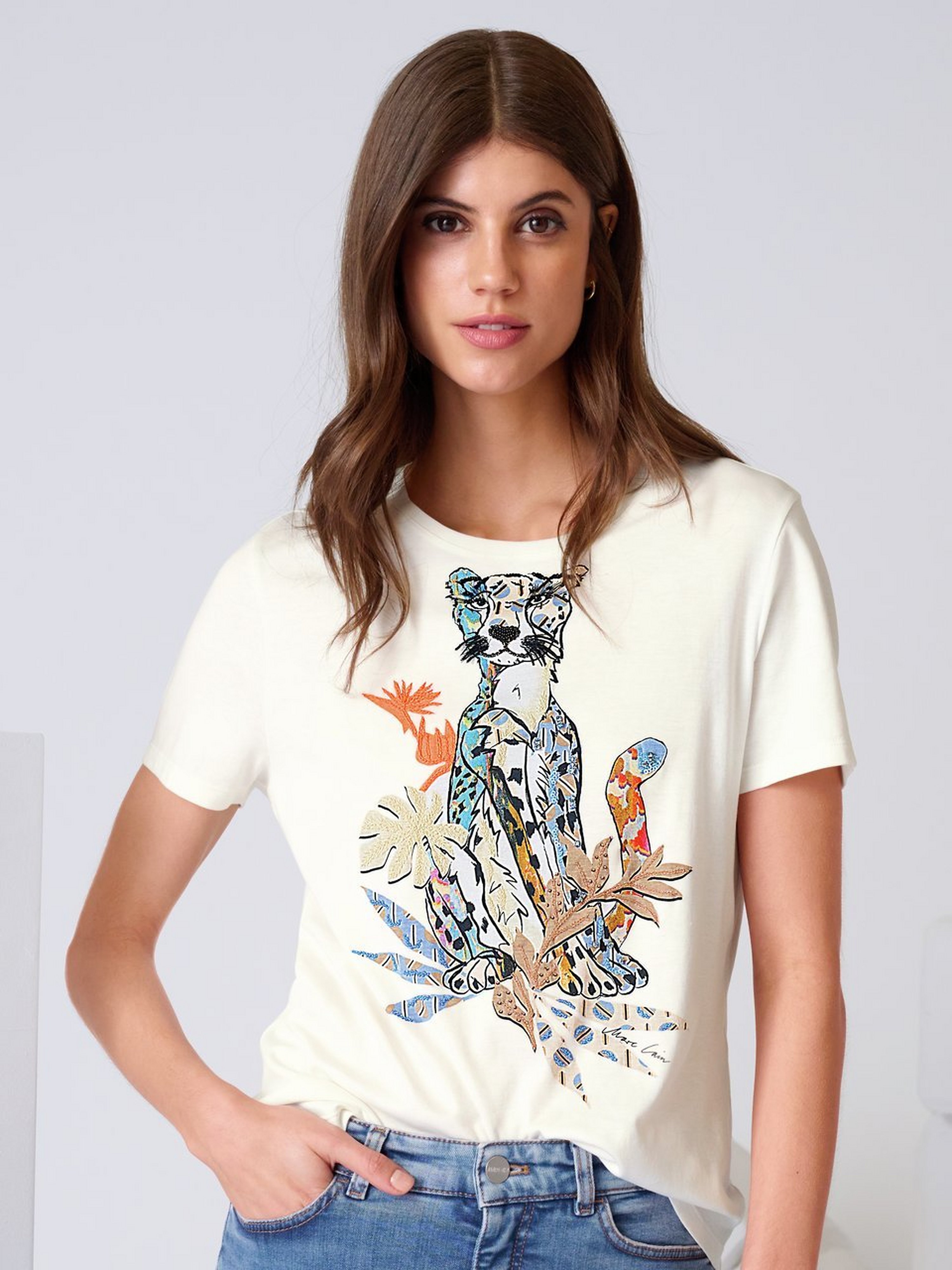 Rundhals-Shirt